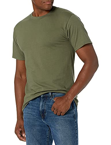 Hanes Herren Beefy, Schweres Baumwoll-t-Shirt, 1 Oder 2er-Pack, Größen Erhältlich Hemd, Fatigue Green-1er-Pack, XL von Hanes