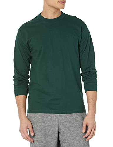 Hanes Herren Beefy Langarmshirt, Grün - Deep Forest, Groß von Hanes