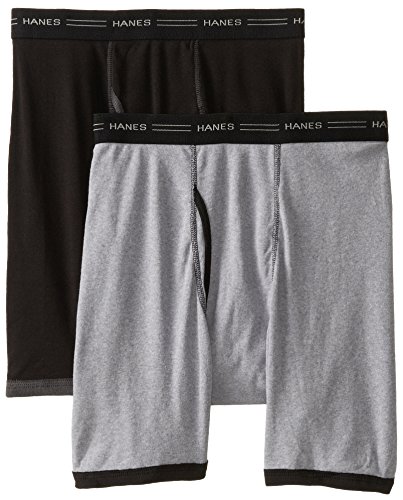 Hanes Herren Boxershorts, 2er-Pack, Sortiert, L von Hanes