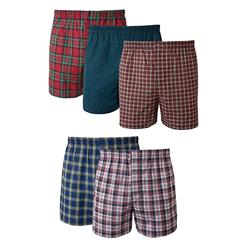 Hanes Herren-Boxershorts mit Schottenkaro, mit freiliegendem Bund. - - X-Large Hanes Herren-Boxershorts mit Schottenkaro, mit freiliegendem Bund. - - X-Large von Hanes