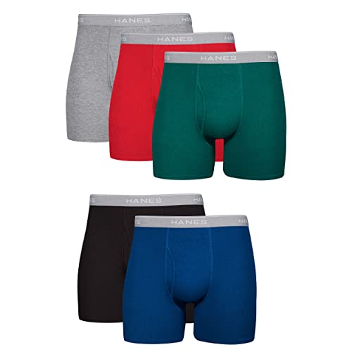 Hanes Herren Cool Dri Tagless Boxershorts met comfort-flex-tailleband, multipack 5 stuks Múltiplex Cool Dri - Coo Retroshorts, Stück – Farbig Sortiert, S EU von Hanes