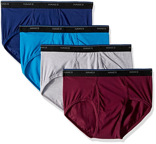 Hanes Herren ComfortBlend Dyed Briefs 4-Pack Slip, Sortiert, XX-Large (4er Pack) von Hanes