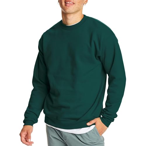 Hanes Herren EcoSmart Fleece Sweatshirt Baumwollmischung Pullover Crewneck Sweatshirt für Männer 1er oder 2er Pack wählbar, Deep Forest – 2er-Pack, Large Hanes Herren EcoSmart Fleece Sweatshirt Baumwollmischung Pullover Crewneck Sweatshirt für Männer 1er oder 2er Pack wählbar, Deep Forest – 2er-Pack, Large von Hanes