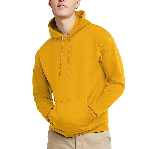 Hanes Herren EcoSmart Hoodie Midweight Fleece Pullover Hooded Sweatshirt for Men Kapuzenpullover, Gold, 4X-Large von Hanes