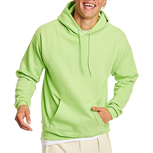 Hanes Herren EcoSmart Hoodie Midweight Fleece Pullover Hooded Sweatshirt for Men Kapuzenpullover, Limette, Small von Hanes