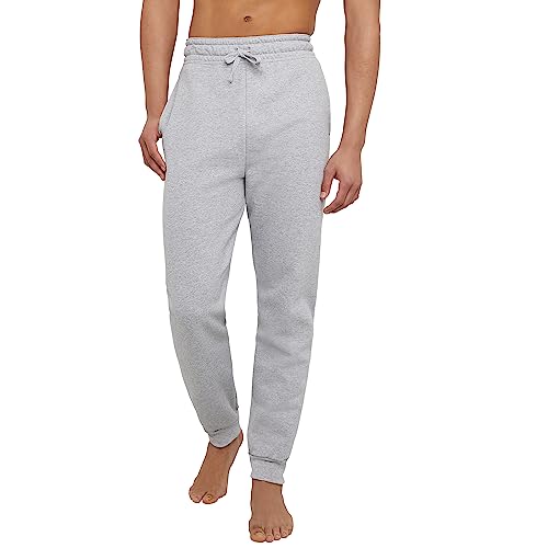 Hanes Herren Jogger, EcoSmart Fleece-Jogginghose, Lounge-Hose, 77,5 cm Trainingshose, Leichter Stahl, X-Groß von Hanes