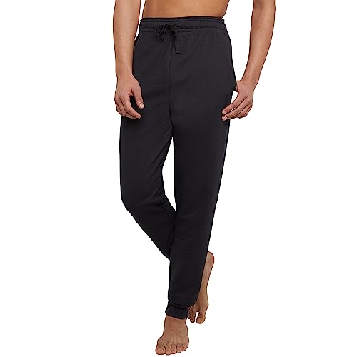 Hanes Herren Jogger, EcoSmart Fleece-Jogginghose, Lounge-Hose, 77,5 cm Trainingshose, Schwarz, Klein von Hanes