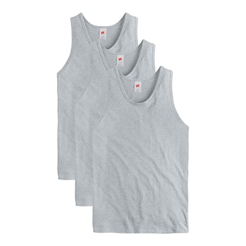 Hanes Herren Essentials Top Pack, mittelschwere Baumwoll-Tanks, rmellose Hemden, 3er-Pack, Leichter Stahl, XX-Large Hanes Herren Essentials Top Pack, mittelschwere Baumwoll-Tanks, rmellose Hemden, 3er-Pack, Leichter Stahl, XX-Large von Hanes