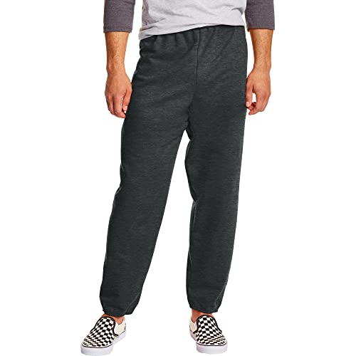 Hanes Herren EcoSmart Fleece-Jogginghose, 81,3 cm, 1 Oder 2 Stück Trainingshose, Charcoal Heather, 1er-Pack, XXL von Hanes