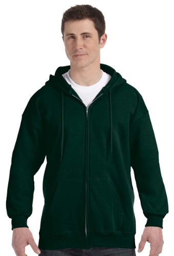 Hanes Herren-Kapuzenpullover aus schwerem Fleece mit Reißverschluss - Grn - Medium von Hanes