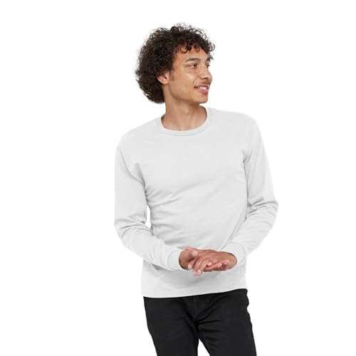 Hanes Herren Langarmshirt ComfortSoft Longsleeve 4er Pack - Weiß - Groß von Hanes