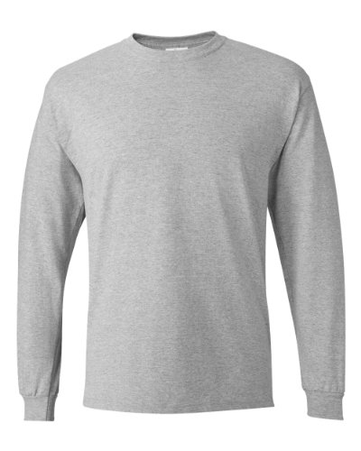 Hanes Herren Langarmshirt ComfortSoft Longsleeve 4er Pack - grau - X-Groß von Hanes