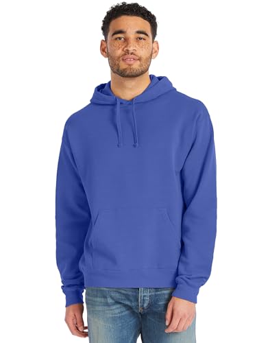 Hanes Herren Originals Hoodie Garment Dyed Hooded Sweatshirt Unisex Fleece Pullover Kapuzenpullover, Deep Forte Blue, XXX-Large von Hanes