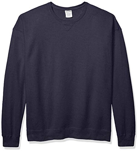 Hanes Herren Men's ComfortWash Garment Dyed Fleece Sweatshirt, Anker Schiefer, X-Large von Hanes