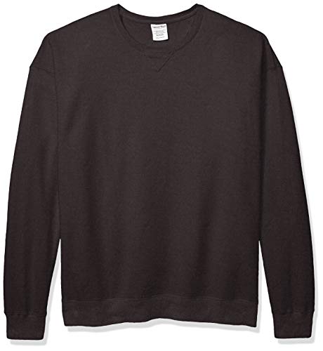 Hanes Herren Men's Comfortwash Garment Dyed Fleece Sweatshirt, New Railroad Grau, Large von Hanes