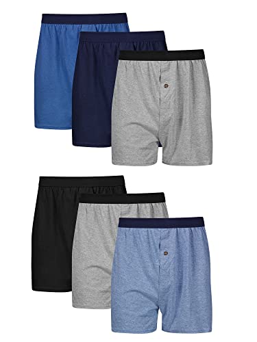 Hanes Herren Knit 6er Pack Boxershorts, 6 Stück, Small von Hanes