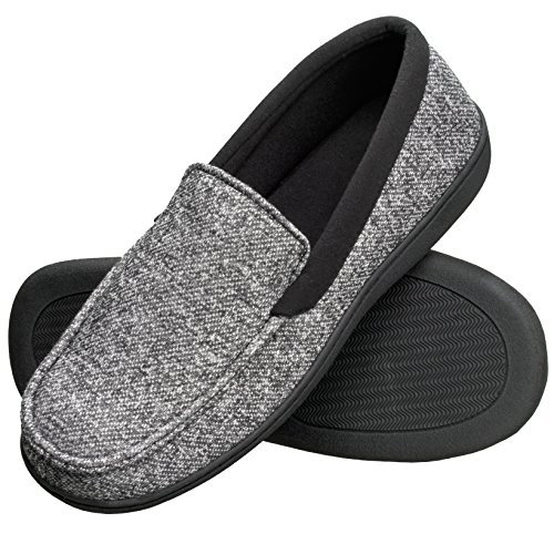 Hanes Herren Mokassin Hausschuh, schwarz, Small Hanes Herren Mokassin Hausschuh, schwarz, Small von Hanes