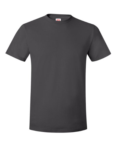 Hanes Herren Nano Premium Cotton T-Shirt (2er Pack), Smoke Grey, L von Hanes