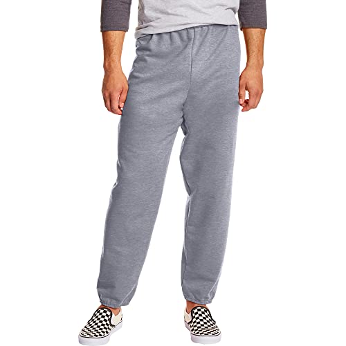Hanes Herren EcoSmart Fleece-Jogginghose, 81,3 cm, 1 Oder 2 Stück Hose, Leichter Stahl, Groß von Hanes