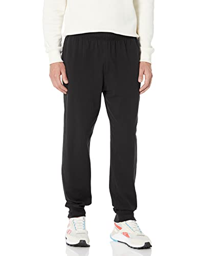 Hanes Herren Originals Baumwoll-Jogginghose, Jersey-Sweathose, Taschen, 76,2 cm Schrittlänge Trainingshose, Schwarz, 36-41 von Hanes