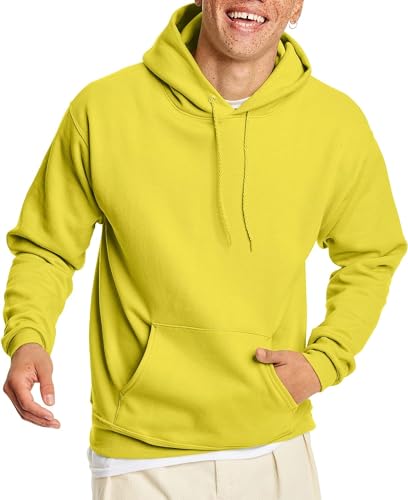 Hanes Herren P170 Kapuzenpullover, gelb, X-Large von Hanes