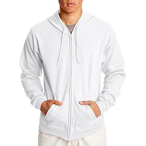 Hanes Herren P180 Kapuzenpullover, Weiß, XXX-Large von Hanes