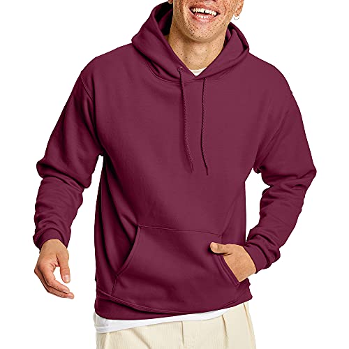 Hanes Herren EcoSmart Hoodie Midweight Fleece Pullover Hooded Sweatshirt for Men Hoody, kastanienbraun, XL von Hanes