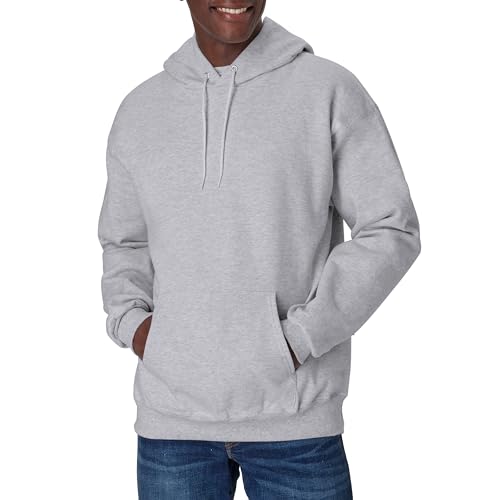 Hanes Herren Pullover Ultimate Heavyweight Fleece Hoodie Sweatshirt - Grau - XX-Large von Hanes