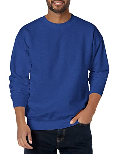 Hanes Herren-Sweatshirt aus Baumwolle, schwer, Rundhalsausschnitt, Deep Royal, X-Large von Hanes