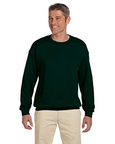 Hanes Herren-Sweatshirt aus Baumwolle, schwer, Rundhalsausschnitt, Grün - Deep Forest, XXX-Large von Hanes