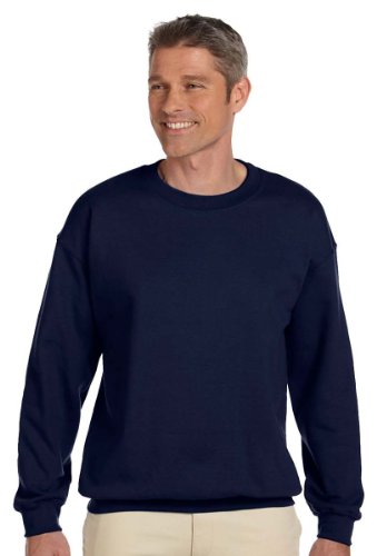 Hanes Herren-Sweatshirt aus Baumwolle, schwer, Rundhalsausschnitt, Navy, Medium von Hanes