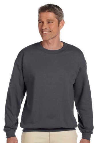 Hanes Herren-Sweatshirt aus Baumwolle, schwer, Rundhalsausschnitt, Charcoal Heather, XXX-Large von Hanes