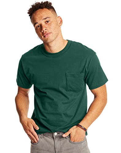 Hanes Herren T-Shirt (2er Pack), Deep Forest (2er-Pack), M von Hanes