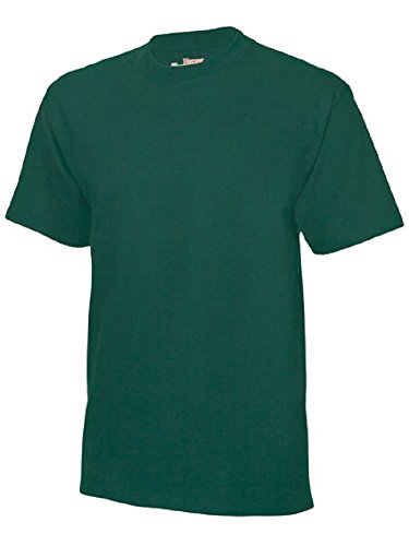 Hanes Herren T-Shirts USA Beefy-T Schlichte Ausführung, Crew - Grün - Forest Green - XXXL von Hanes