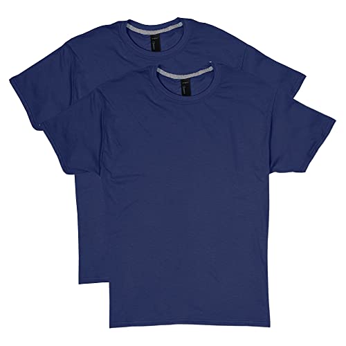 Hanes Herren T-Shirts X-Temp Herren Performance T-Shirt Pack Feuchtigkeitsableitende T-Shirts Baumwollmischung T-Shirts 2er-Pack, Marineblau, L von Hanes