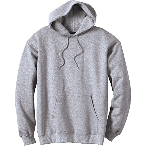 Hanes Herren Ultimate Cotton Heavyweight Pullover Hoodie Sweatshirt, Charcoal Heather, Large von Hanes