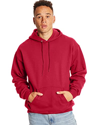 Hanes Herren Ultimate Cotton Heavyweight Pullover Hoodie Sweatshirt, dunkelrot, Large von Hanes