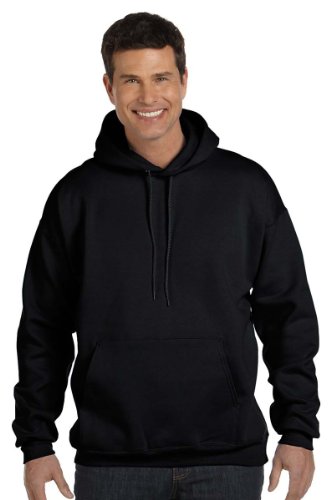 Hanes Herren Ultimate Cotton Heavyweight Pullover Hoodie Sweatshirt, schwarz, Large von Hanes