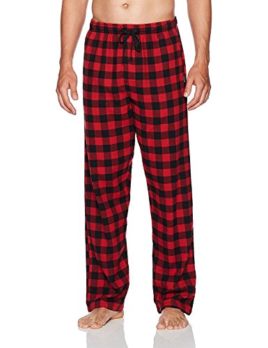 Hanes Herren Ultimate Flanellhose Pyjamahose, Schottenkaro, Rot, 5X-Large von Hanes