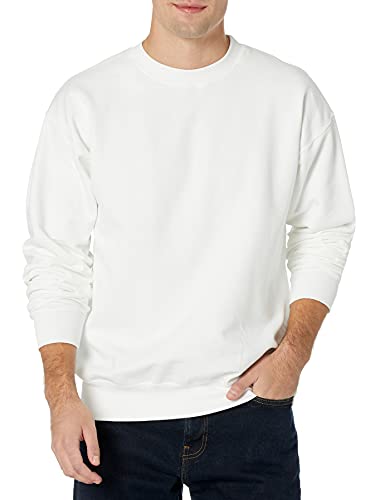 Hanes Herren Ultimative Baumwolle Sweatshirt, Weiß, Medium von Hanes