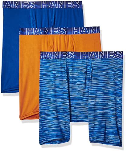Hanes Herren X-Temp 4-Way Performance Stretch Mesh Boxer Brief Retroshorts, Sortiert-3, XX-Large von Hanes