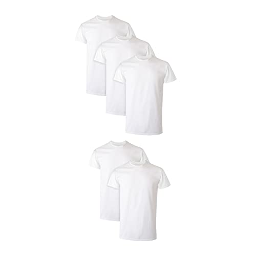 Hanes Herren X-Temp Comfort Cool Crewneck 5er Pack Unterhemd, Weiß, Groß von Hanes