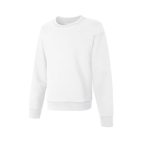 Hanes Mädchen Big EcoSmart Graphic Fleece Sweatshirt - Wei - X-Large von Hanes