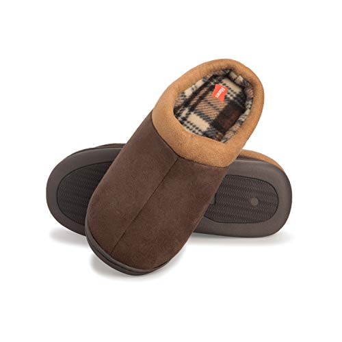 Hanes Herren Slipper Hausschuh, braun, XX-Large von Hanes