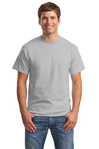 Hanes Men's Short Sleeve Beefy-T (Pack of 2), Light Steel, Large von Hanes