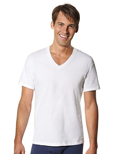 Hanes Men's Tall Man V-Neck T-Shirt (Pack of 3) (XX-Large, White) von Hanes