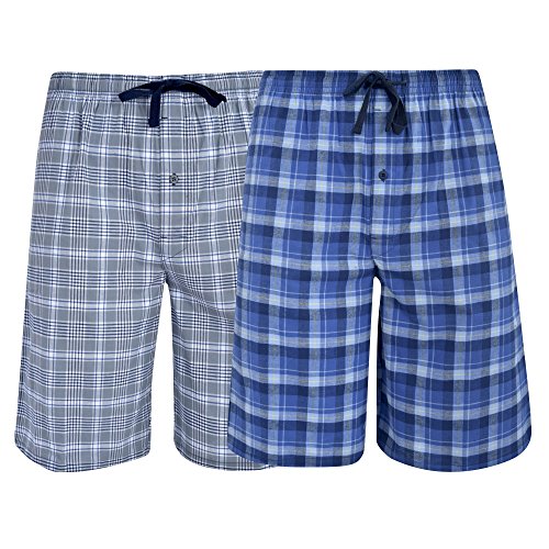 Hanes Men’s & Big Men’s Woven Stretch Pajama Shorts – 2 Pack von Hanes