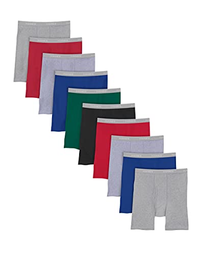 Hanes Mens Boxer Briefs With ComfortFlex Waistband 10-Pack, M, Assorted von Hanes