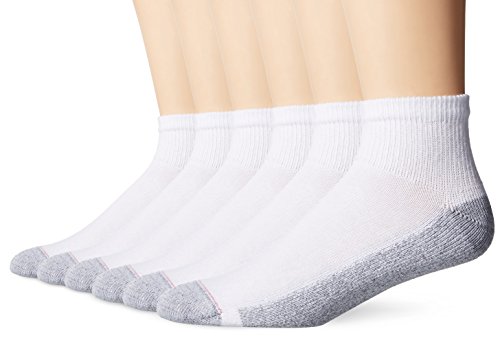 Hanes Mens ComfortBlend® Ankle Socks 6-Pack (911/6) -WHITE -10-13 -6PK von Hanes