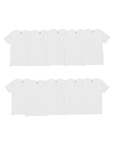 Hanes Mens ComfortSoft White Crewneck Undershirt 10-Pack, XL, White von Hanes